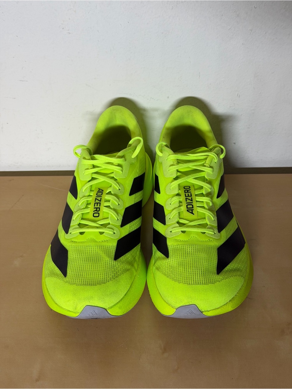 adidas Adizero Evo SL Lucid Lemon Neon Yellow Black Sneakers JR3416 Men's Sz 11 - Picture 3 of 8